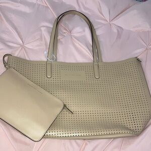 Marc by Mark Jacob’s Perforated Tan Tote Bag with Pouch